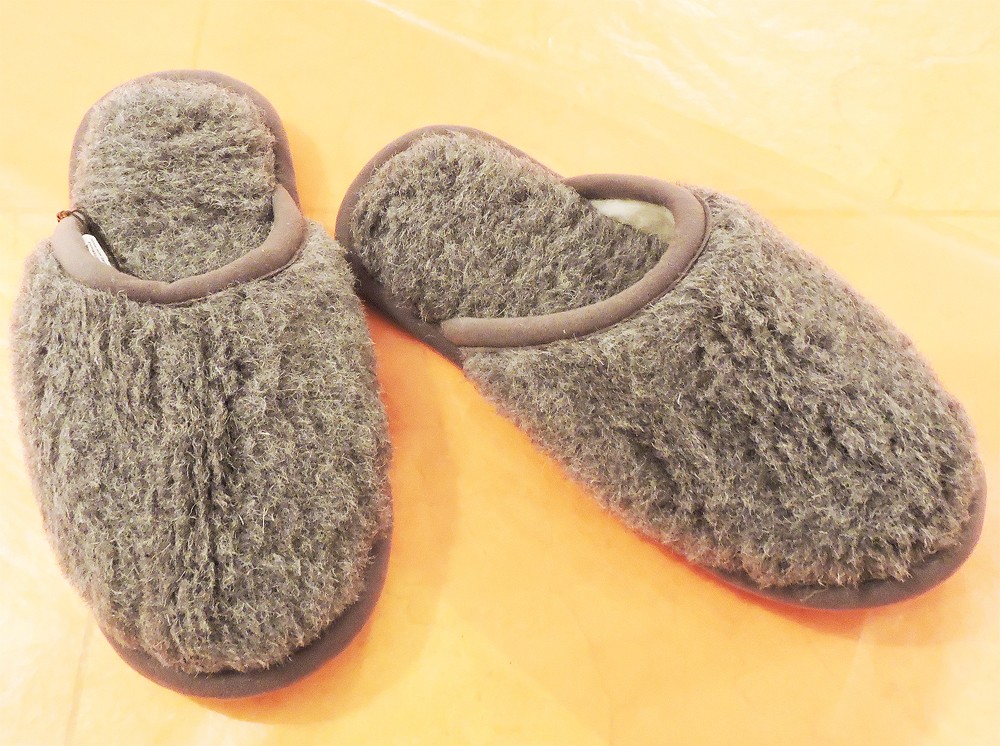 Slippers merino Grafit