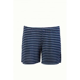 Mandarin Silk Sport Striped Shorts