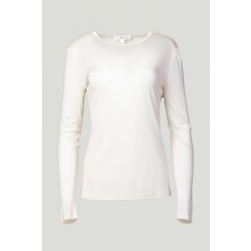 Mandarin Silk Pure Silk Long Sleeve T-Shirt