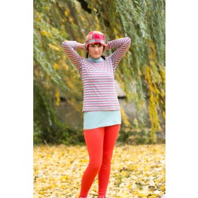 Mandarin Silk Red Leggings